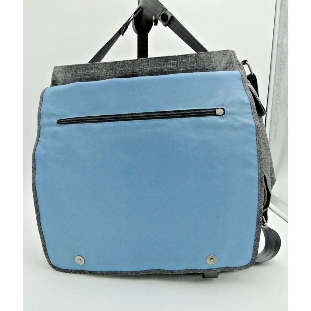 Columbia Diaper‎ Bag Vista Hills Grey w Thermal Bottle Pocket & Removeable Pad